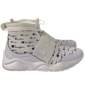 CHAMPION Rally Script Slip On Mid Top Sock Sneaker Sz 9W